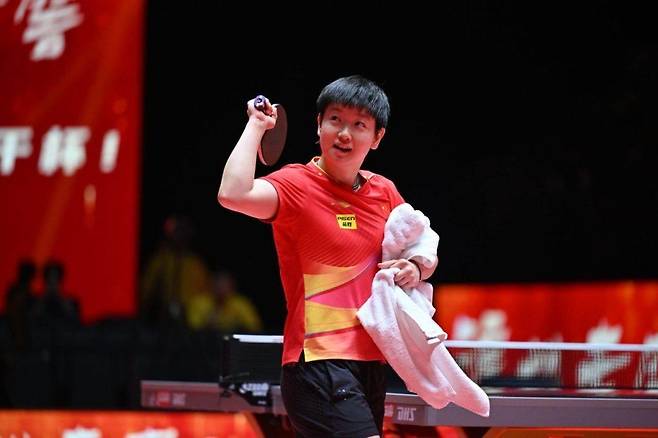 중국의 여자부 세계랭킹 1위 쑨잉사 [ITTF 홈피 제공. 재판매 및 DB 금지]