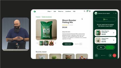 '구글 클라우드 넥스트 2025'에서 시연된 AI 에이전트 기능 [연합뉴스 자료사진]