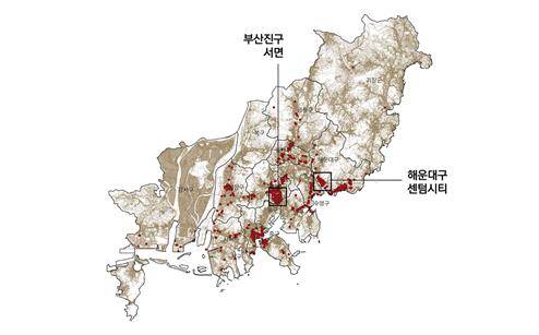 부산시 공개공지 분포 현황 (2024년 1월 기준) [부산시 제공. 재판매 및 DB 금지]