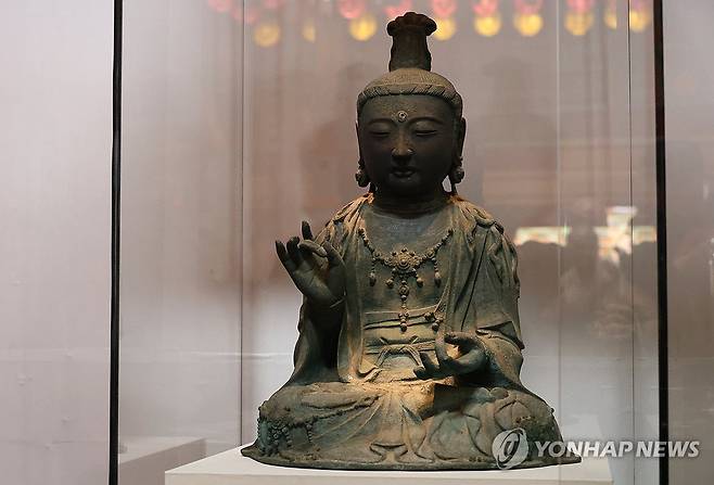 서산 부석사로 돌아온 고려 금동관세음보살좌상 [연합뉴스 자료사진. 재판매 및 DB 금지]