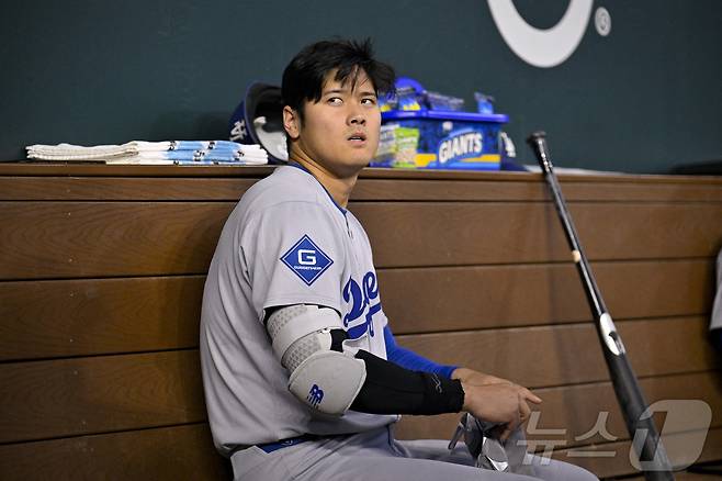 오타니 쇼헤이는 딸을 얻은 뒤 12타수 1안타에 그쳤다. ⓒ 로이터=뉴스1