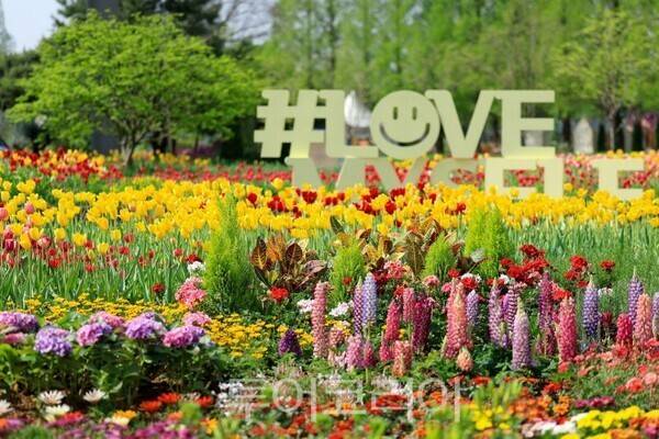 국제꽃박람회가 개최 될 일산 호수공원 전경/투어코리아뉴스 정명달 기자