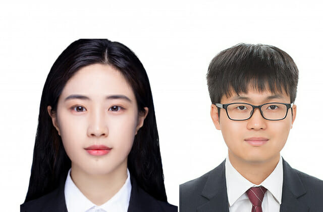 효율이 뛰어난 친환경 항공유 SAF를 개발한 연구진. 왼쪽부터 왕짜이루 박사후연구원, 이웅희 책임연구원.