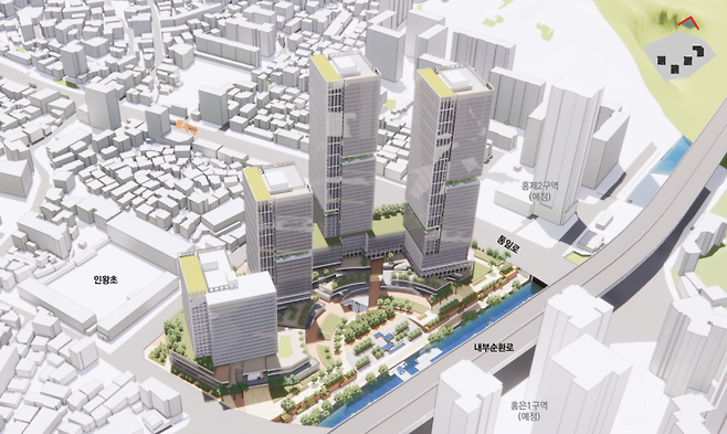 서대문구 유진상가·인왕시장 일대 복합개발 조감도. 서울시