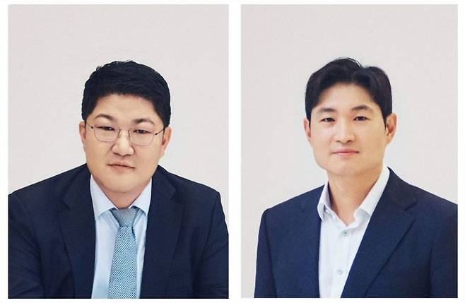 이병만 코스맥스 대표 및 이병주 코스맥스비티아이 대표.