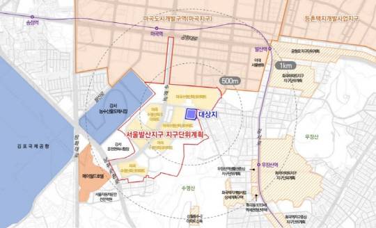 '서울발산지구' 위치도. [서울시 제공]