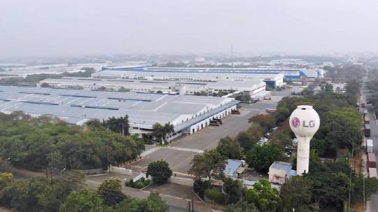 LG전자의 인도 푸네 공장 전경. LG전자 제공.