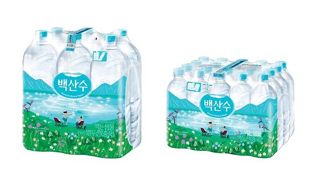 농심 백산수 아트 컬래버레이션 패키지. 농심 제공