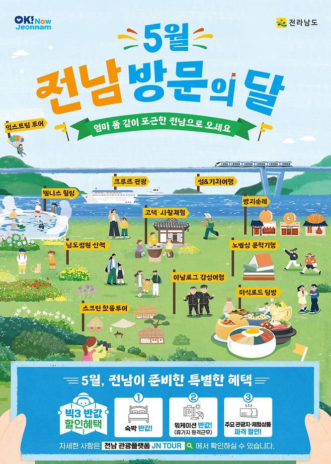 ‘전남 방문의 달’ 홍보 포스터. 전남도 제공