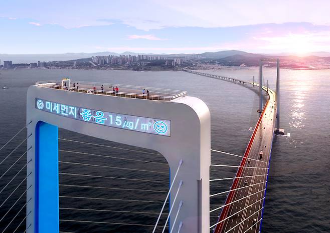 제3연륙교 주탑 전망대. <인천경제청>