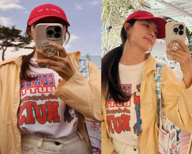 박한별이 20대 같은 동안 외모를 자랑했다. / 박한별 소셜미디어 캡처