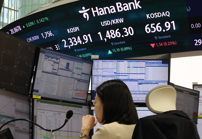 미국이 관세를 발효한 4월9일, 원·달러 환율은 장중 1달러당 1480원을 넘어섰다. 글로벌 금융위기 이후 최고 기록이다. ⓒ연합뉴스