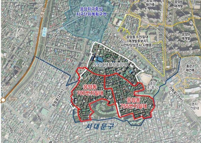 은평구 응암동 700번지 및 755번지 일대 위치도 [서울시 제공. 재판매 및 DB 금지]