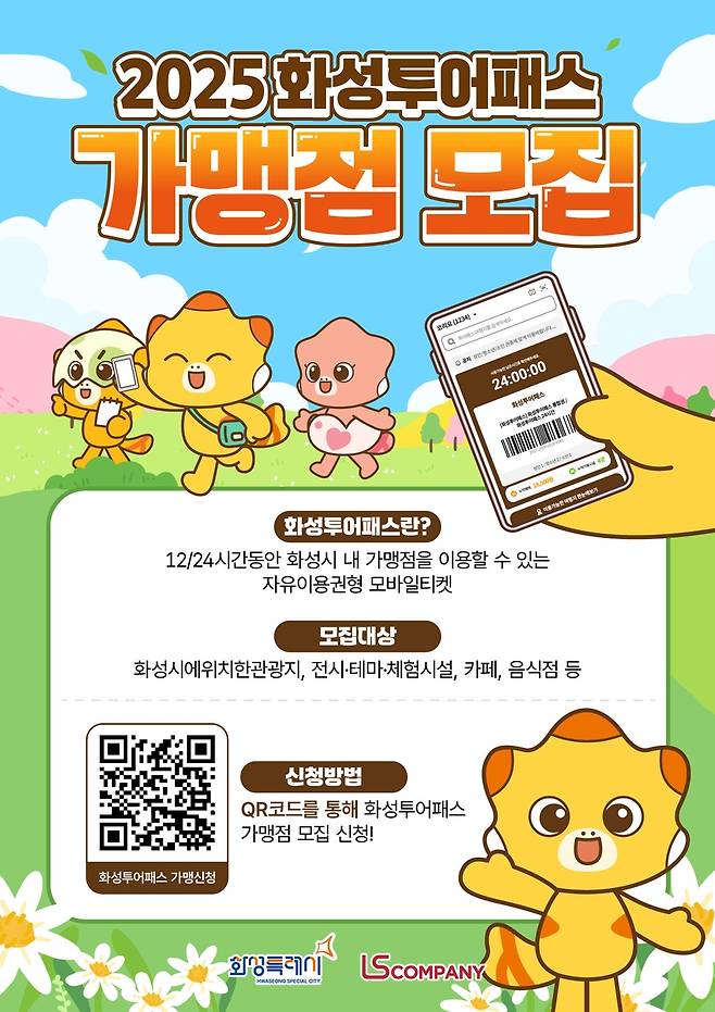 화성 투어패스 가맹점 모집 포스터 [화성시 제공. 재판매 및 DB 금지]