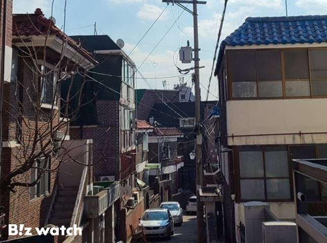 연립주택이 밀집한 한남2구역 전경/사진=정지수 기자