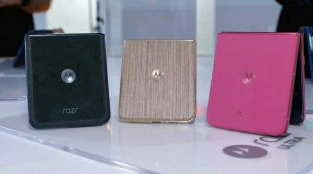 알칸타라 소재와 나무 소재를 채택한 모토로라 레이저 울트라 (사진=씨넷)