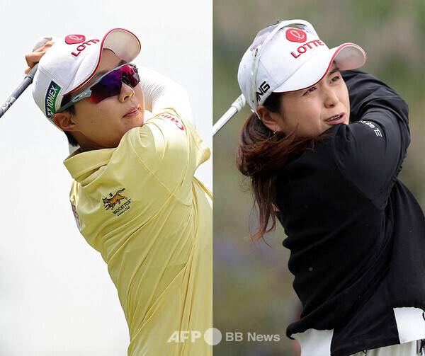 미국여자프로골프(LPGA) 투어 2025시즌 첫 메이저 대회 셰브론 챔피언십에 출전한 김효주 프로가 1라운드에서 경기하는 모습이다. 그리고 최혜진 프로. 사진제공=ⓒAFPBBNews = News1