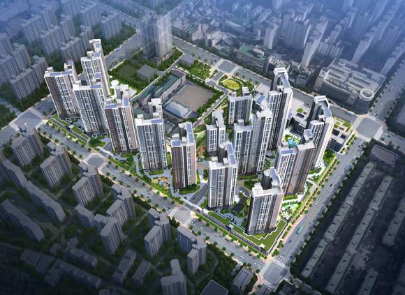 해링턴 스퀘어 산곡역 조감도. [사진=효성중공업]