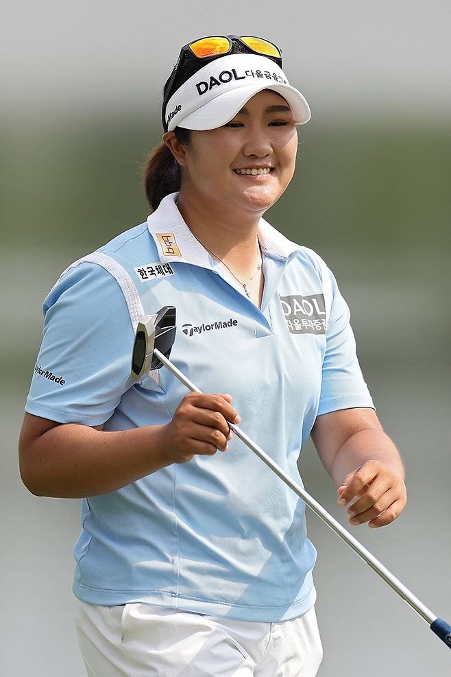 셰브론 챔피언십 첫날 공동 선두에 자리한 유해란. AFP 연합뉴스