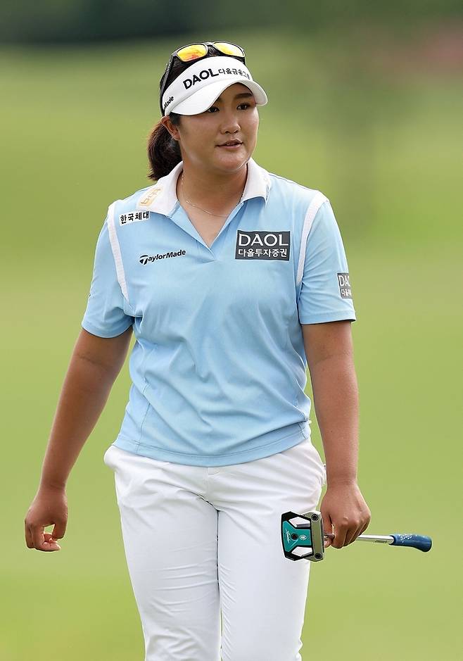 셰브론 챔피언십 첫날 공동 선두에 자리한 유해란. AFP 연합뉴스