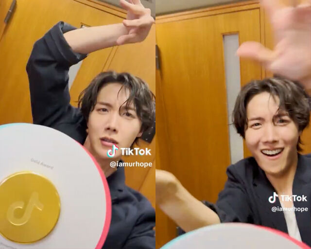 역동적인 카메라 무빙과 동작으로 에너지를 발산한 제이홉. /틱톡 'hobipower' 캡처