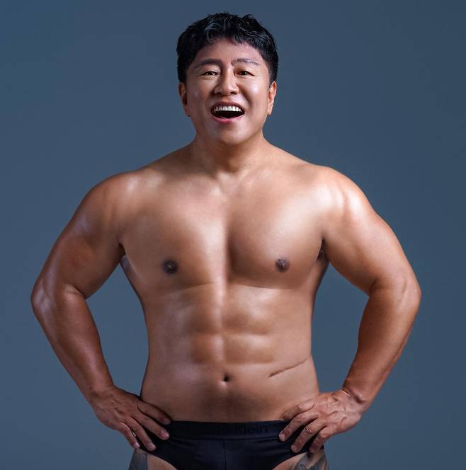 전우호 메이트네트웍스 대표의 보디프로필. 전우호 대표 제공.