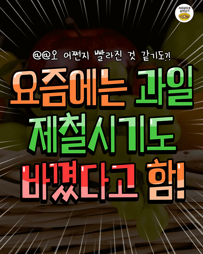 IMG_4504.png 요즘 바뀌었다는 과일 제철시기