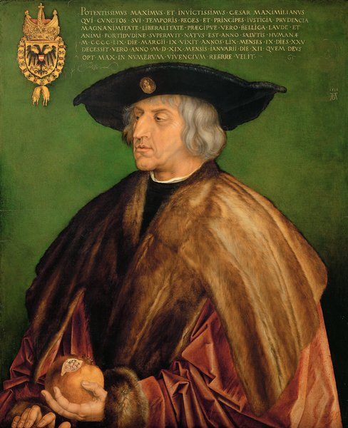 Albrecht Dürer [Emperor Maximilian I], 1519 ©Kunsthistorisches Museum