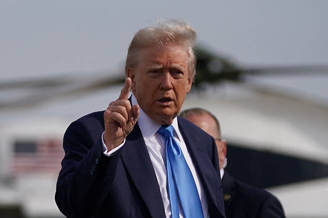 도널드 트럼프 미국 대통령. <연합뉴스>