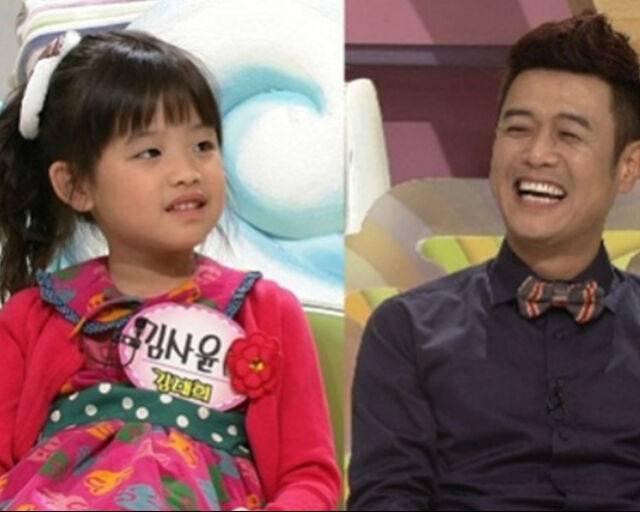 김대희는 과거 딸과 함께 방송에 출연해 입담을 과시했다. / SBS '스타주니어쇼 붕어빵' 캡처