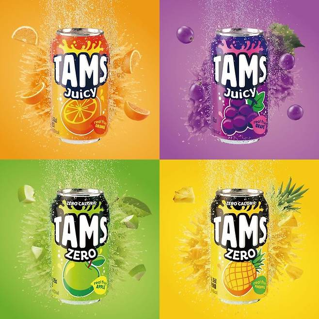 탐스 4종 키비쥬얼(사진=롯데칠성음료 제공) *재판매 및 DB 금지