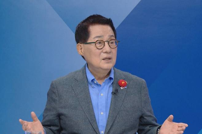 지난 24일 KBC ‘여의도초대석’에서 발언 중인 더불어민주당 박지원 의원. KBC 캡처