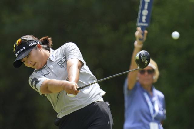 셰브론 챔피언십 2라운드에서 공동 6위에 나선 유해란. 사진 제공=AP연합뉴스