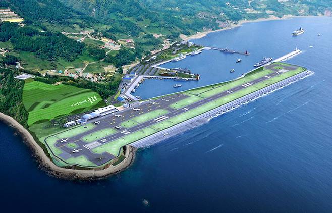 울릉도 공항 완공 조감도. /자료사진