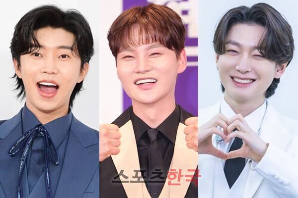 가수 임영웅, 박서진, 김용빈(좌측부터) ⓒ스포츠한국 DB