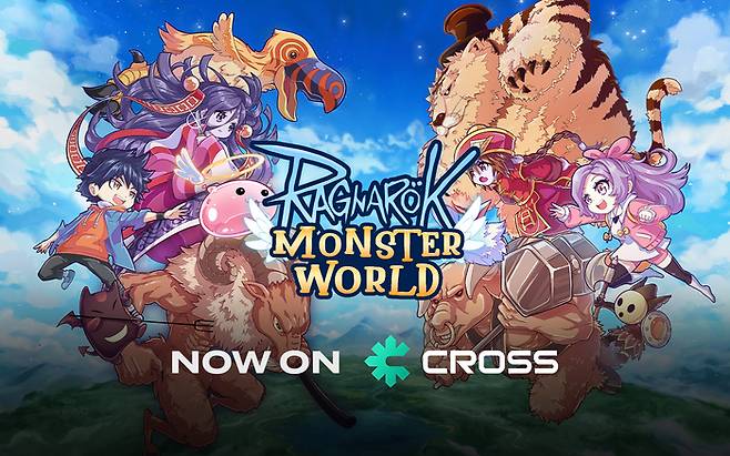 넥써쓰가 블록체인 게임 플랫폼 크로쓰에 첫 온보딩한 ‘라그나로크: 몬스터월드’ 이미지. 사진 | 넥써쓰