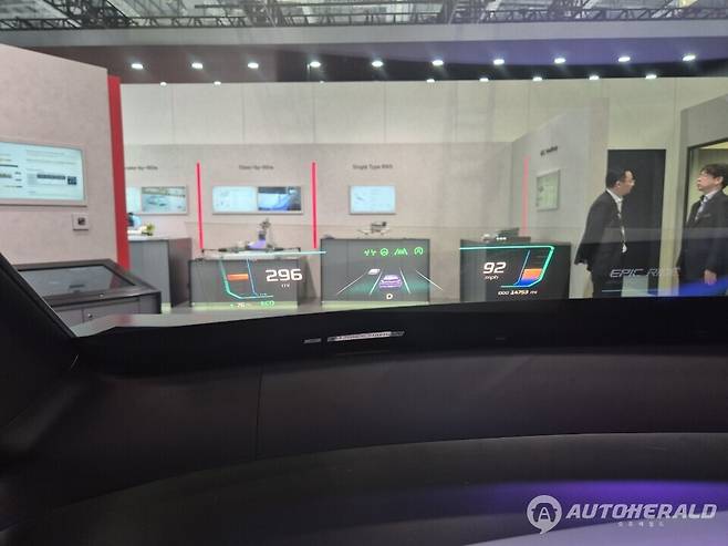 중국 화웨이와 협력해 개발한 현지 특화 신기술 증강현실 헤드업 디스플레이(AR-HUD). (현대모비스)