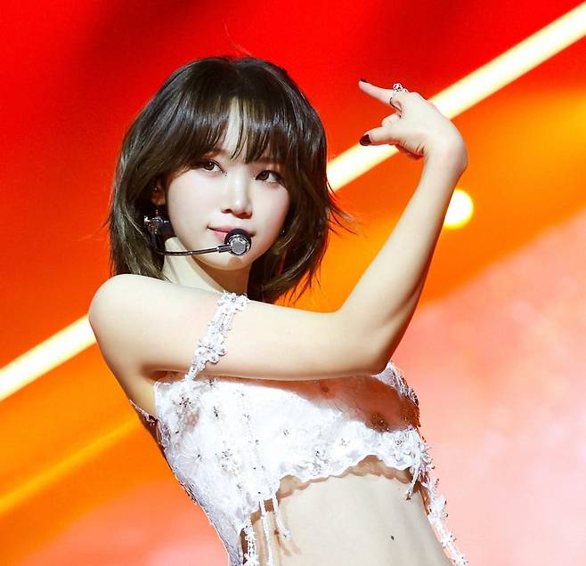 지난 20일 인천 인스파이어 아레나 월드투어 콘서트에서 그룹 르세라핌의 리더 김채원/쏘스뮤직