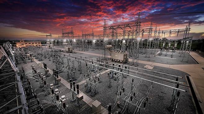 미얀마 다웅위 변전소 전경.영인에너지솔루션㈜ 제공