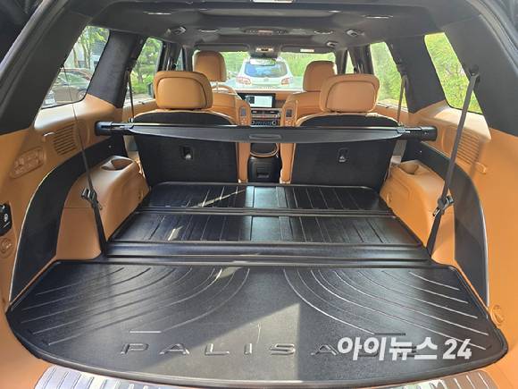 현대차 '디 올 뉴 팰리세이드' 하이브리드 트렁크. [사진=김종성 기자]
