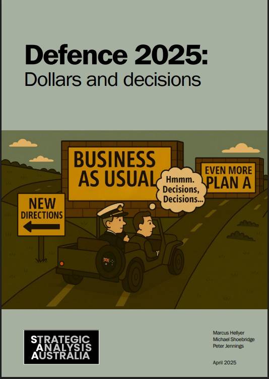 미국의 신뢰성을 경고한 호주 전략분석의 보고서 표지. Strategic Analysis