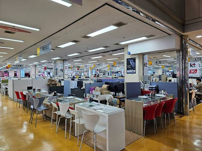 28일 오전 방문한 강변 테크노마트. /사진=김승한 기자