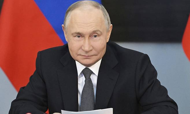 블라디미르 푸틴 러시아 대통령. AP연합뉴스