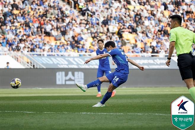 이규성의 득점 장면. /사진=한국프로축구연맹 제공