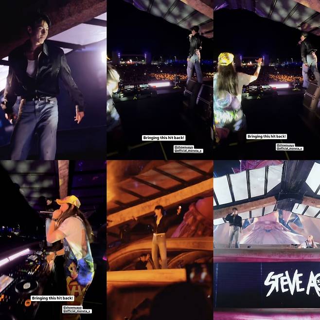 몬스타엑스 셔누, DJ 스티브 아오키와 기습 콜라보..EDC 코리아 깜짝 등장