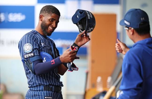 삼성 르윈 디아즈(왼쪽). /사진=삼성 라이온즈 제공