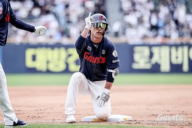 '타율 1위' 전민재 [롯데 자이언츠 제공. 재판매 및 DB 금지]