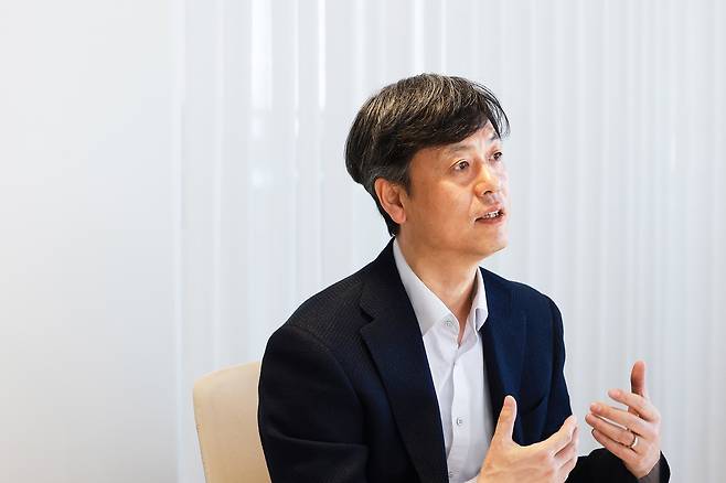 인터뷰하는 장병규 크래프톤 의장 [크래프톤 제공]
