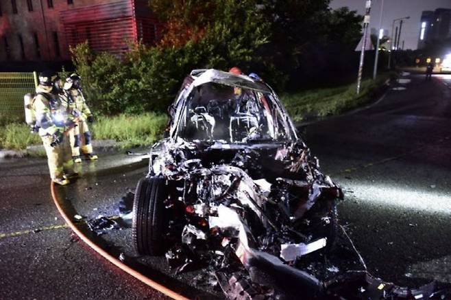 유튜버 A씨에게 쫓기던 30대 남성 운전자 B씨가 갓길에 주차된 트레일러를 들이받고 숨졌다. (사진=뉴시스)