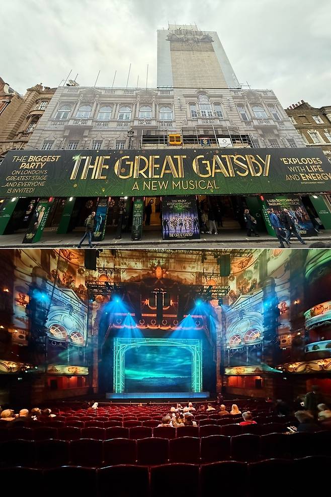 뮤지컬 ‘위대한 개츠비’는 영국 런던 웨스트엔드의 중심이자 가장 유서 깊고 아름다운 런던 콜리세움에서 공연 중이다. 사진 | 표권향 기자 gioia@sportsseoul.com